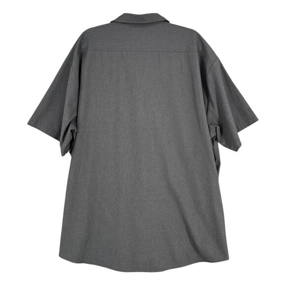 Kenneth Cole Reaction Dark Grey Regular Fit Chest Pockets Button Shirt 4X - Picture 2 of 7